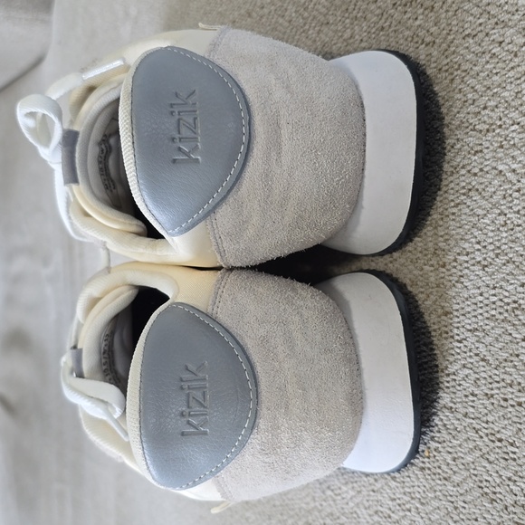 Kizik Milan Nylon And Suede Mist Gray and Cream Unisex Sneakers - Size 10.5 Mens - Picture 8 of 10